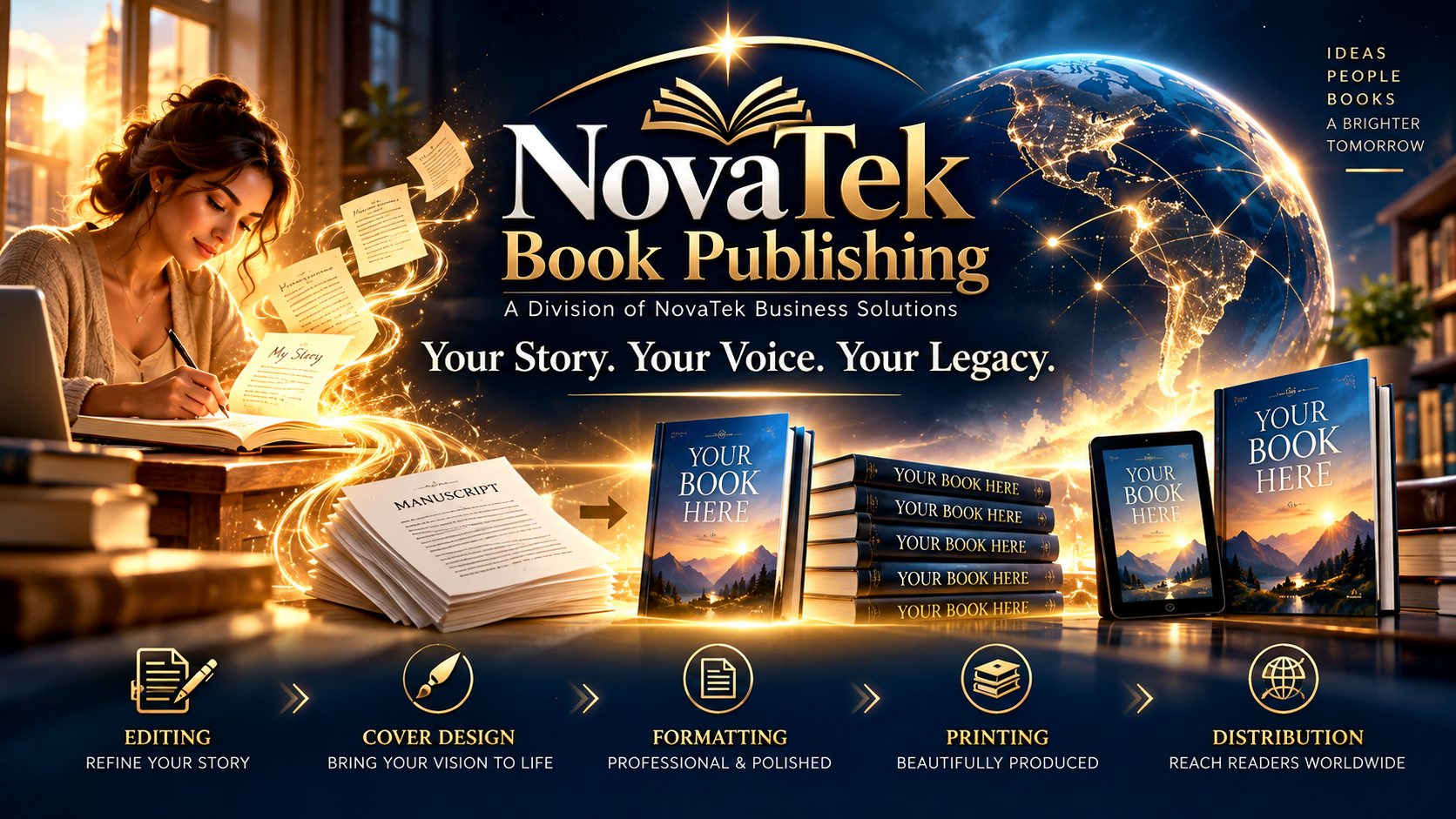 NovaTek Book Publishing promotional artwork